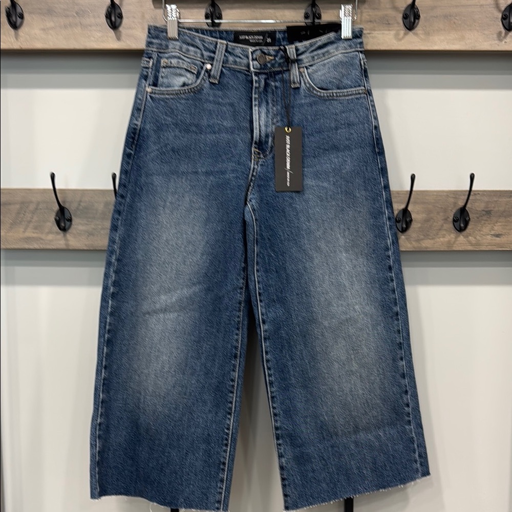 Just Black Medium Blue Wide Leg Jeans